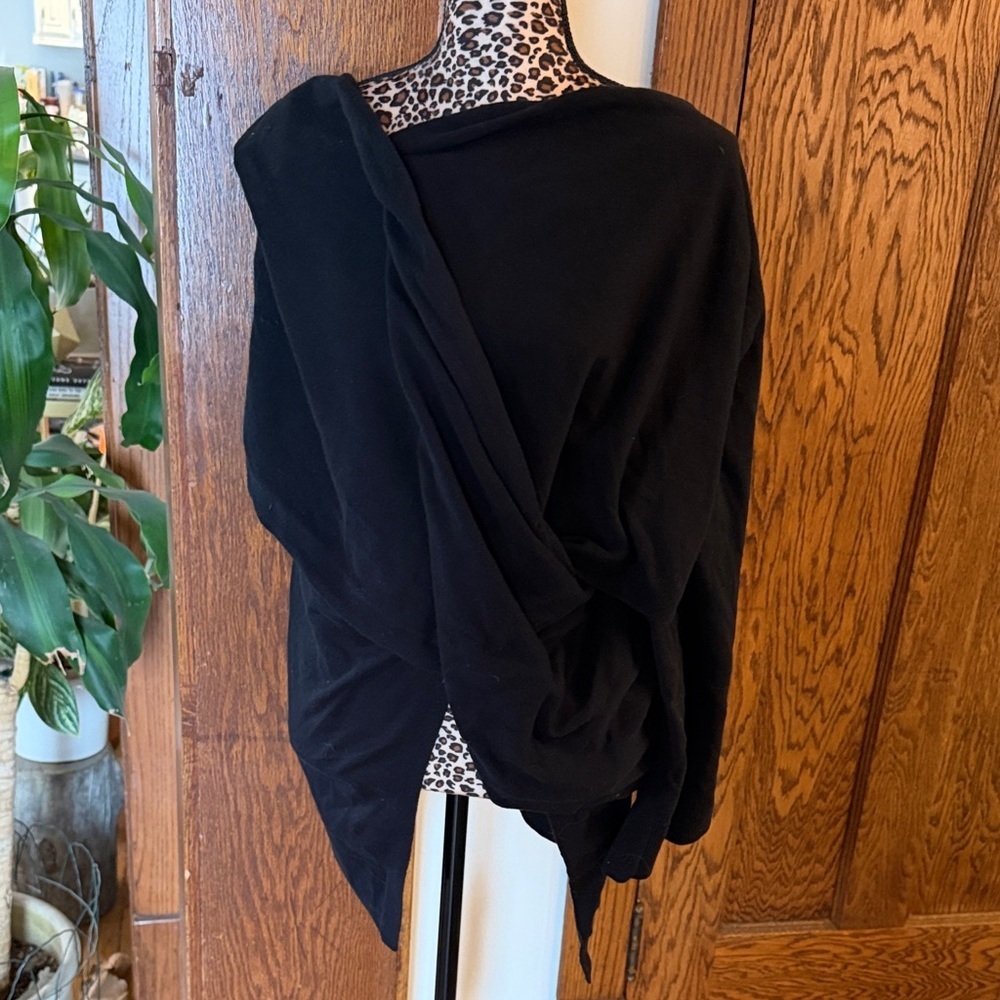 Lululemon | Black | Silk Blend | Wrap Cardigan | Draped | One Size | Like New